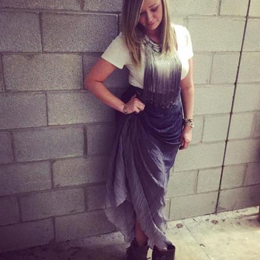 Buckle bke GIMMICKS DIP DYE MAXI SKIRT small NEW